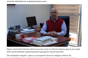 Yükseköğretimde Etik Sorunlara Yönelik Öneriler Raporu (YER)-1