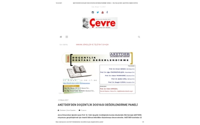 AKETDER’DEN DOÇENTLİK DOSYASI DEĞERLENDİRME PANELİ